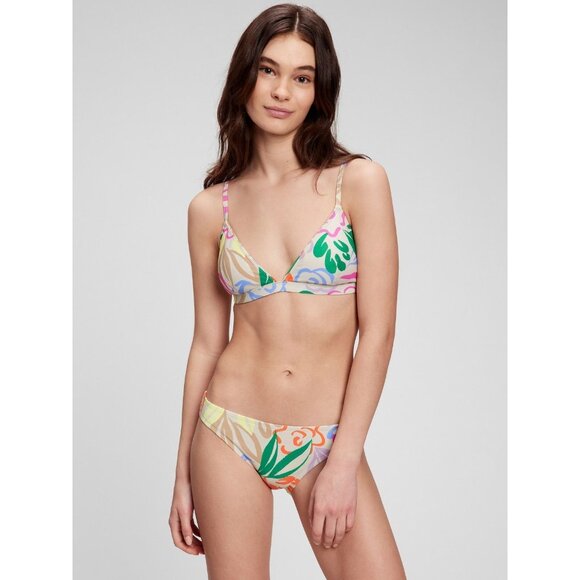 GAP Spring Floral Triangle Top Bikini Swim Set, Size S/M - Picture 1 of 11